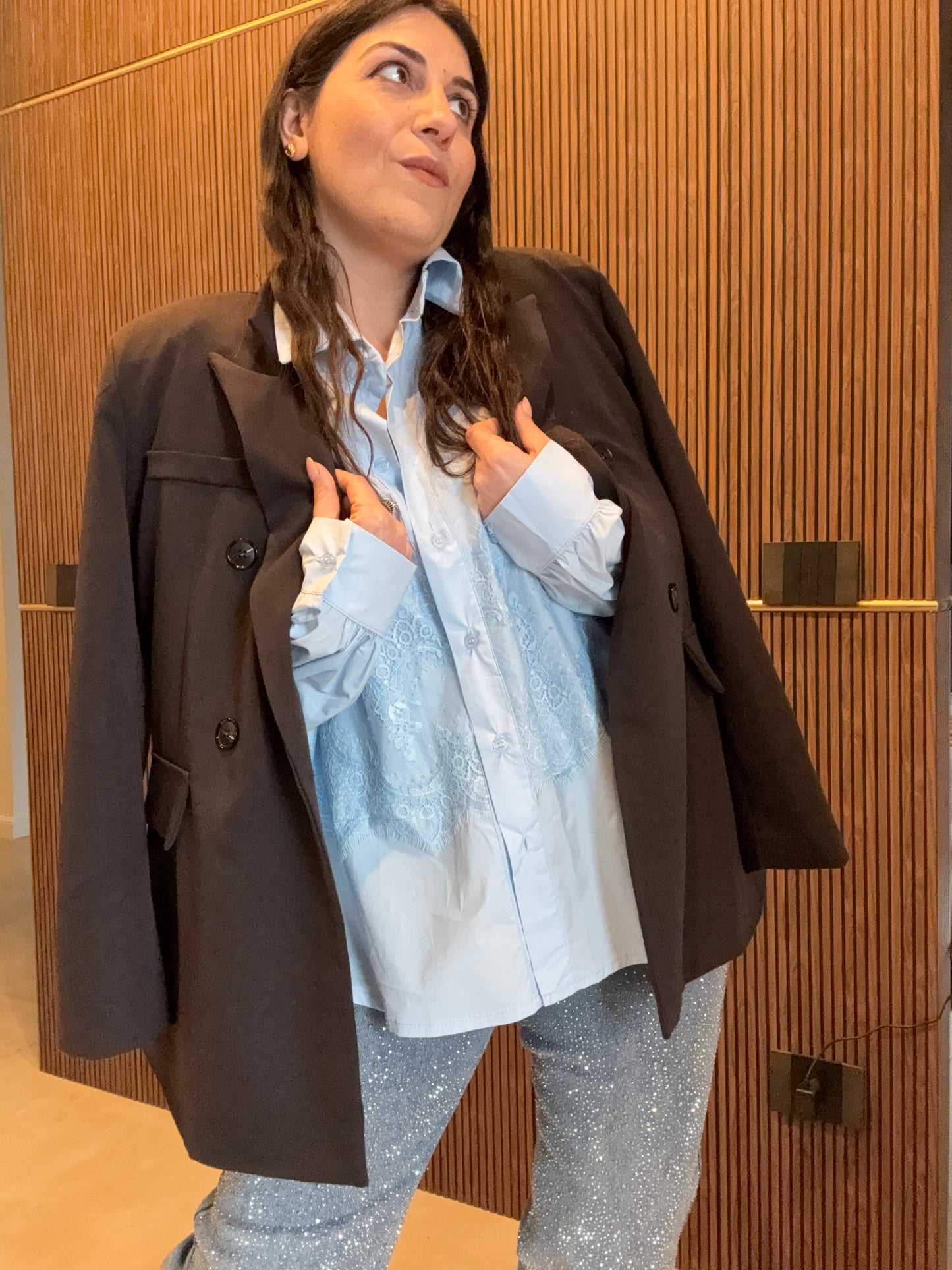 Camicia Cotone & Pizzo