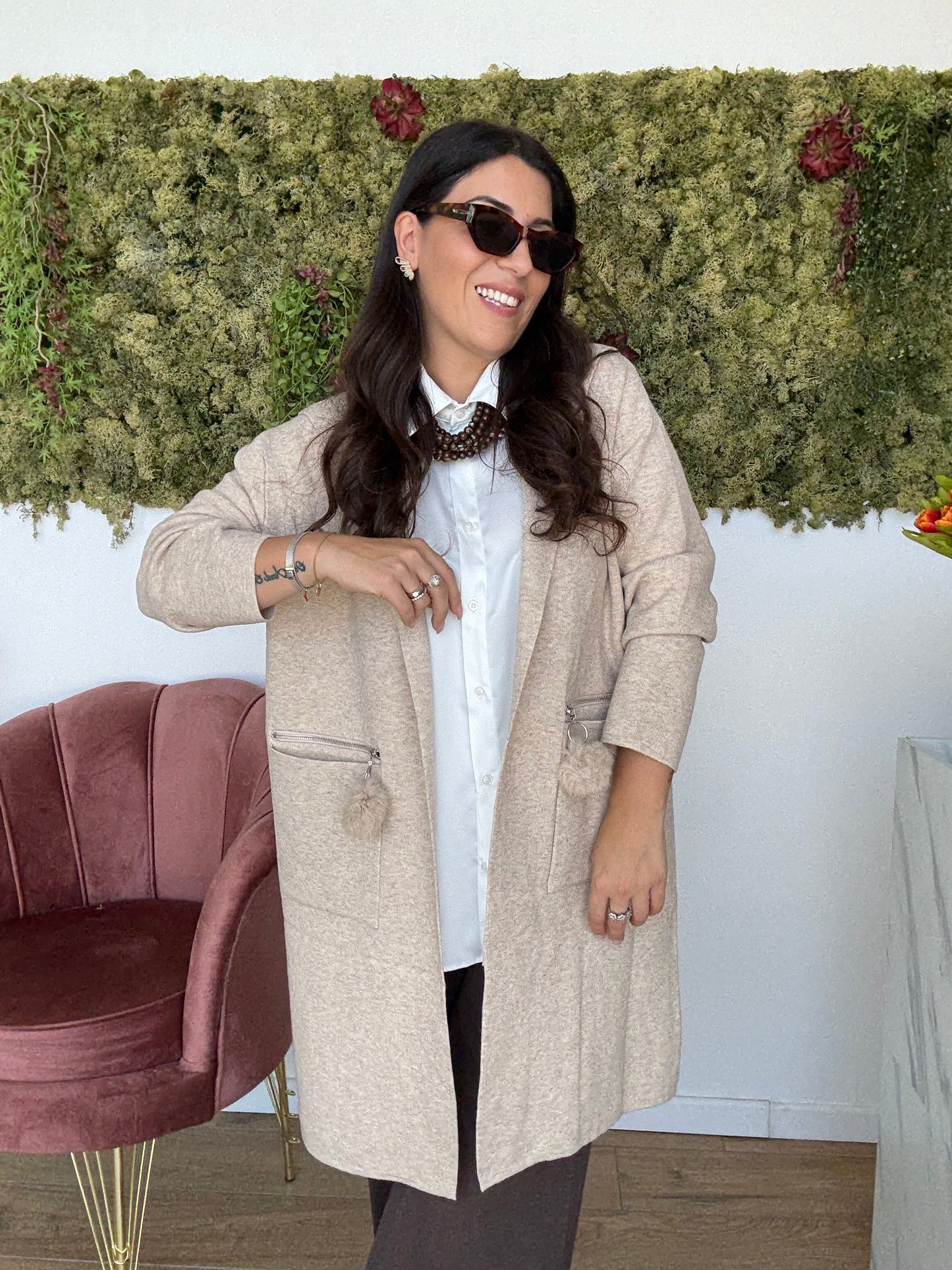 Cardigan Cappuccio
