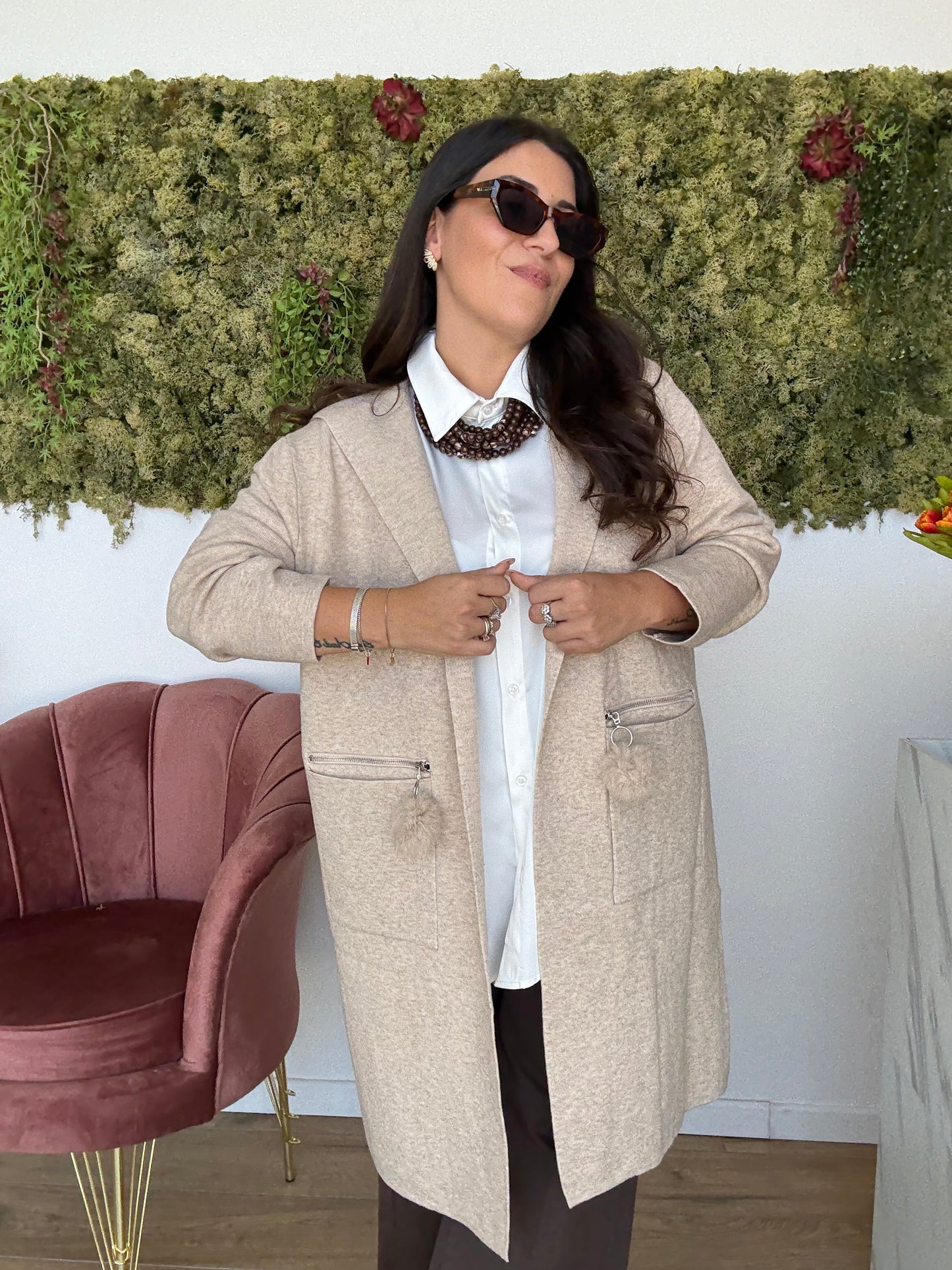 Cardigan Cappuccio