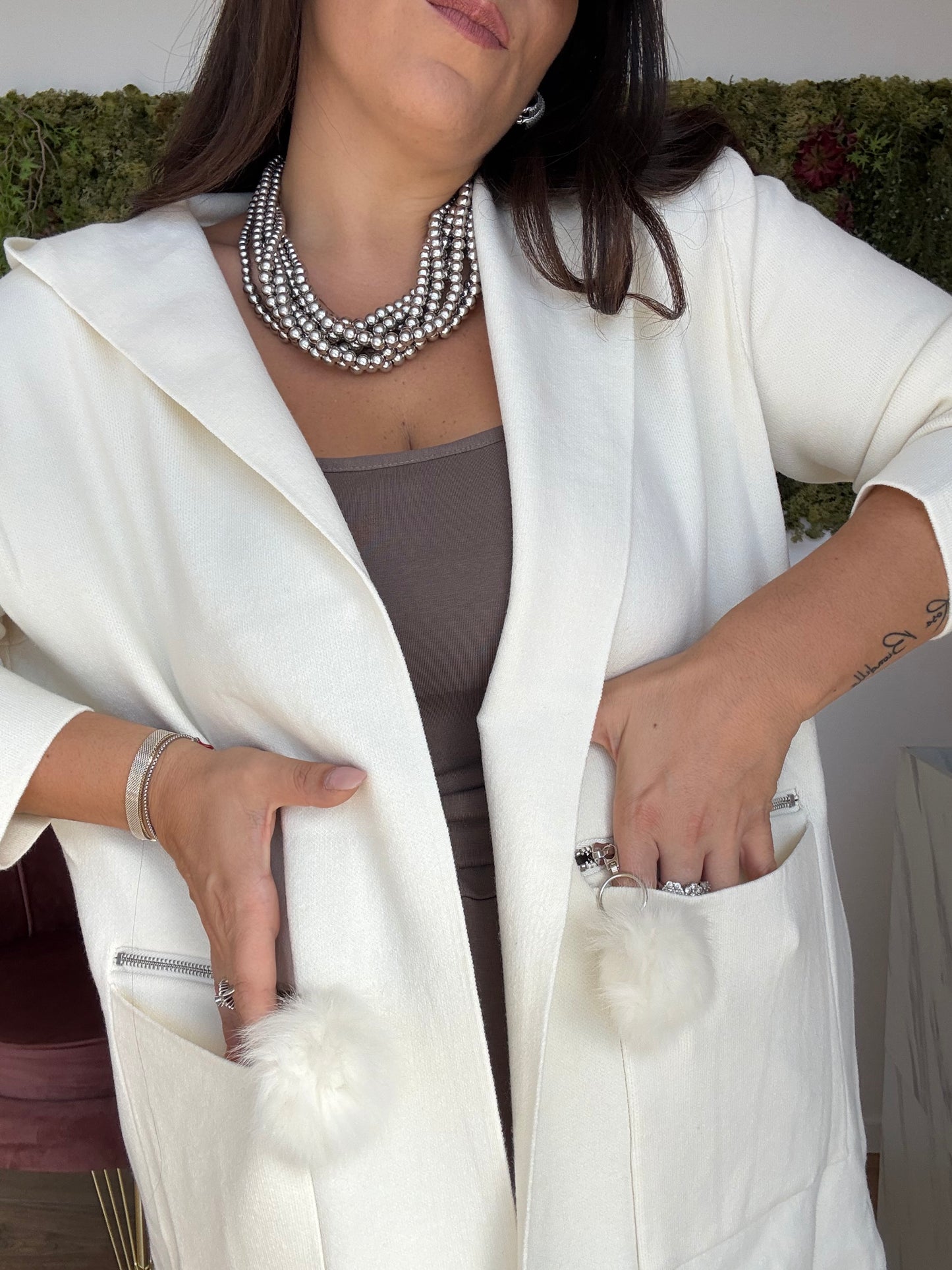 Cardigan Cappuccio