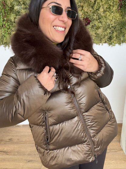 Piumino Corto Pelliccia