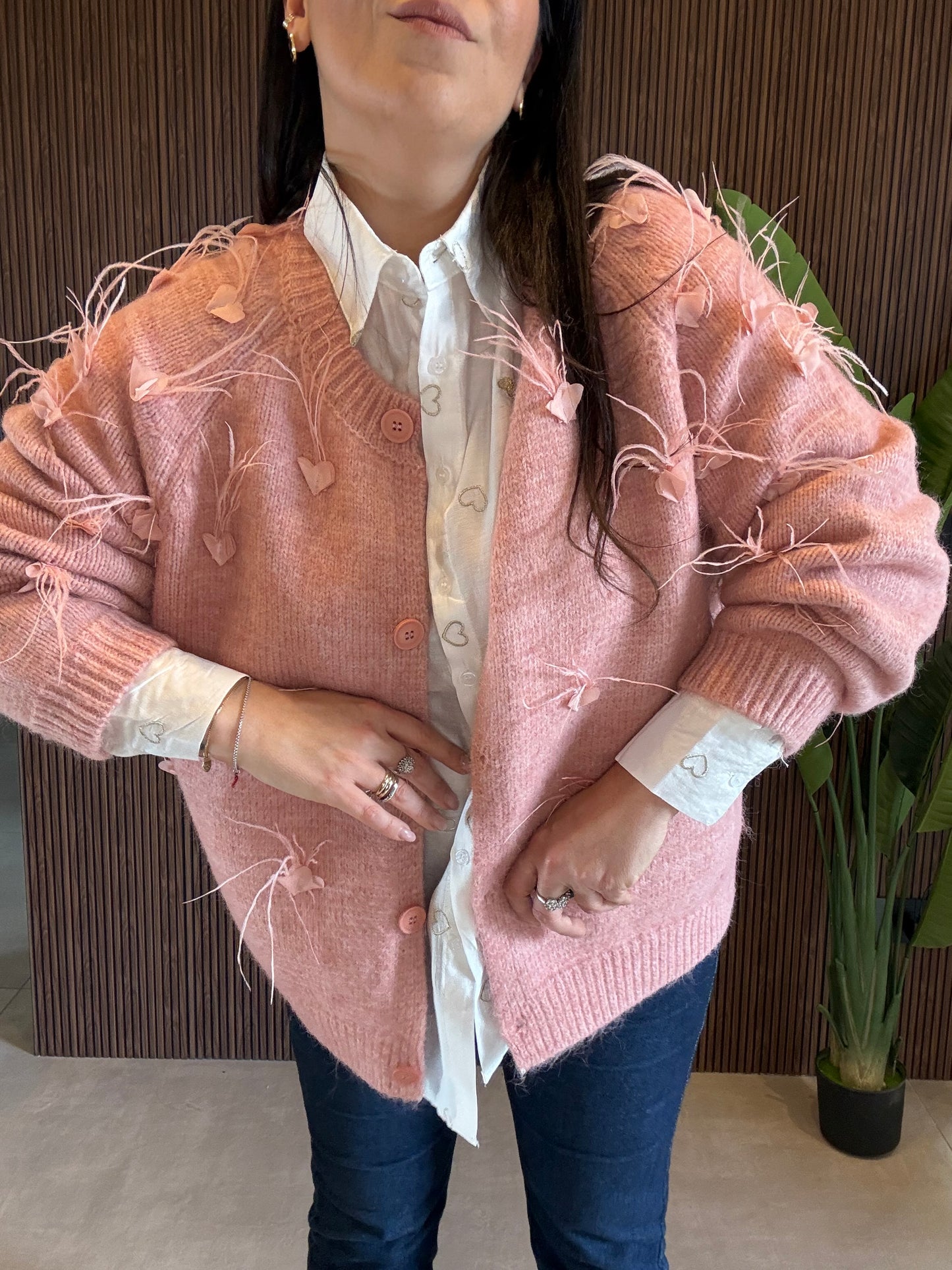 Cardigan Piume