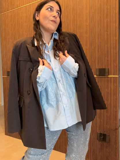 Camicia Cotone & Pizzo