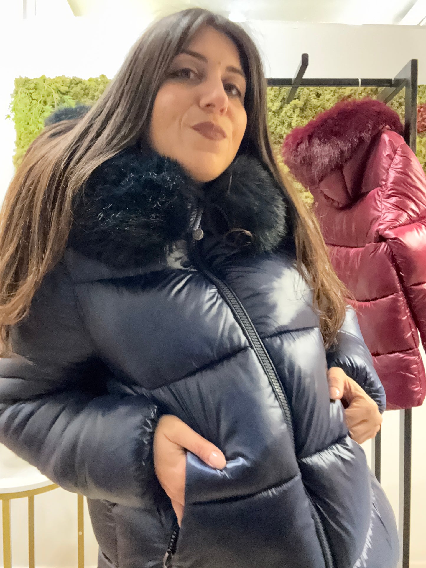 Piumino Corto Pelliccia