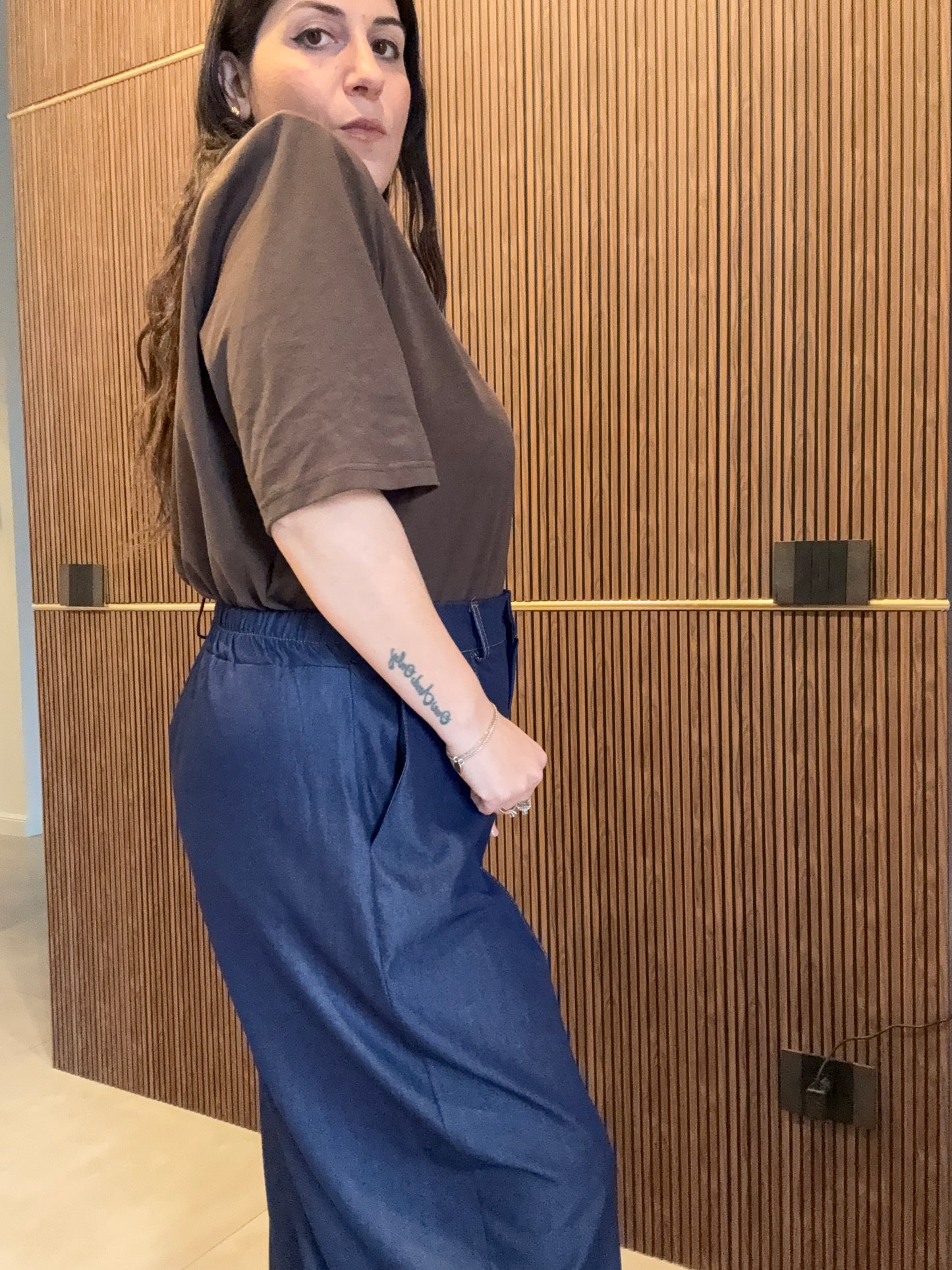 Pantalone Baloon Chambray