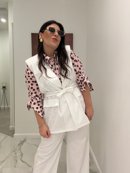 Camicia Satin Pois
