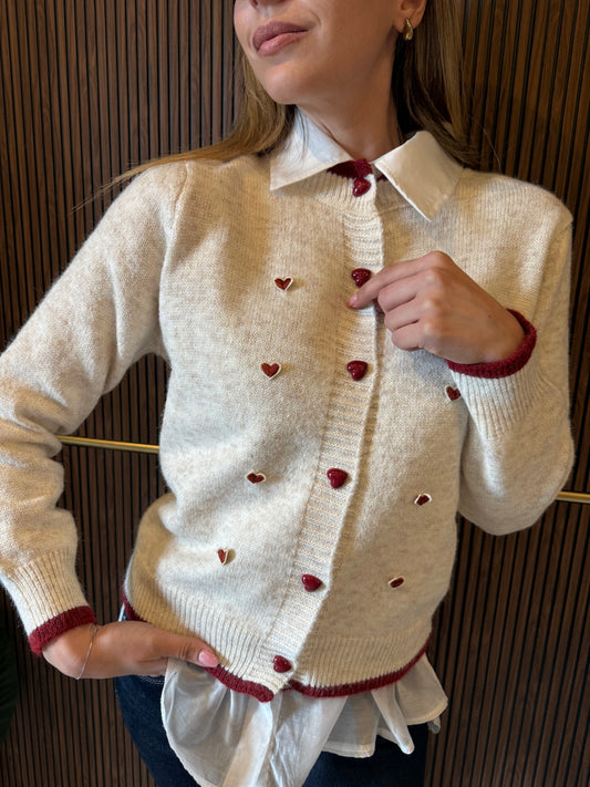 Cardigan Cuoricini