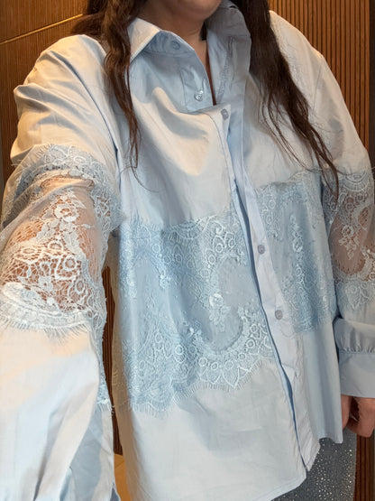 Camicia Cotone & Pizzo