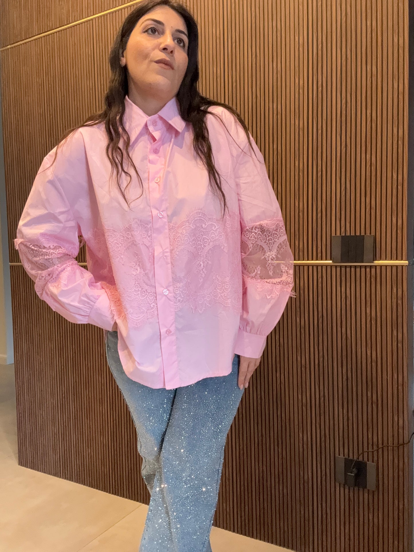 Camicia Cotone & Pizzo