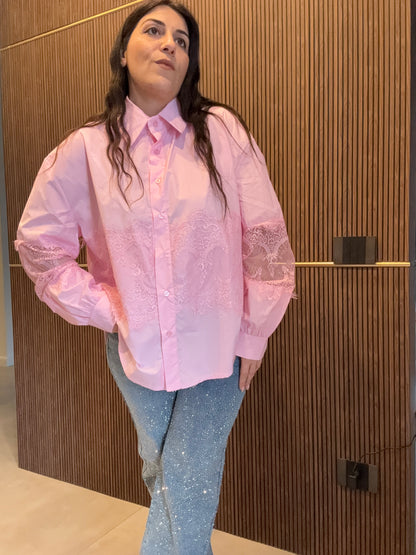 Camicia Cotone & Pizzo