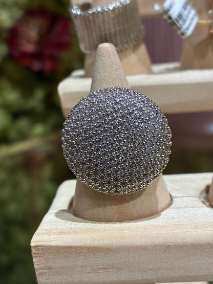 Anello cerchio strass
