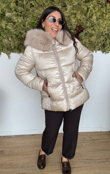 Piumino Corto Pelliccia