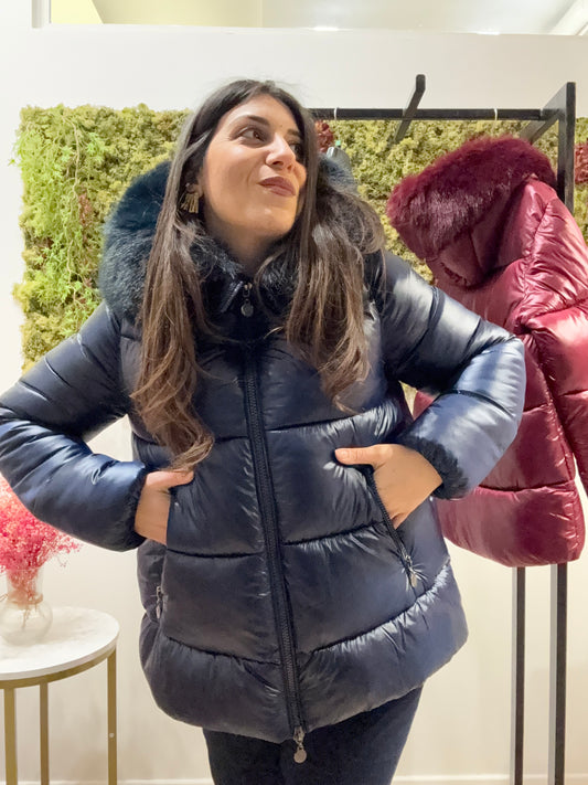 Piumino Corto Pelliccia