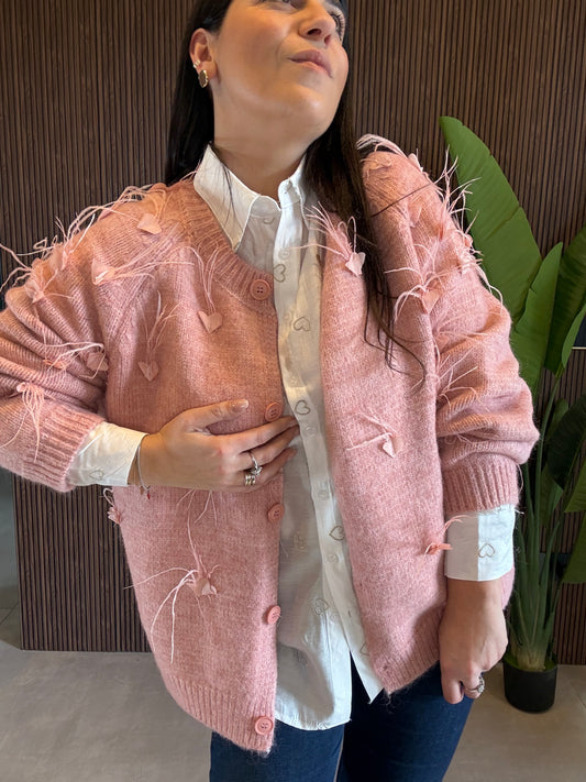 Cardigan Piume