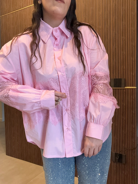 Camicia Cotone & Pizzo