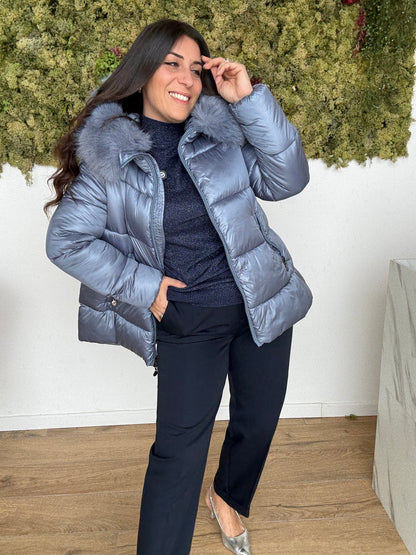 Piumino Corto Pelliccia