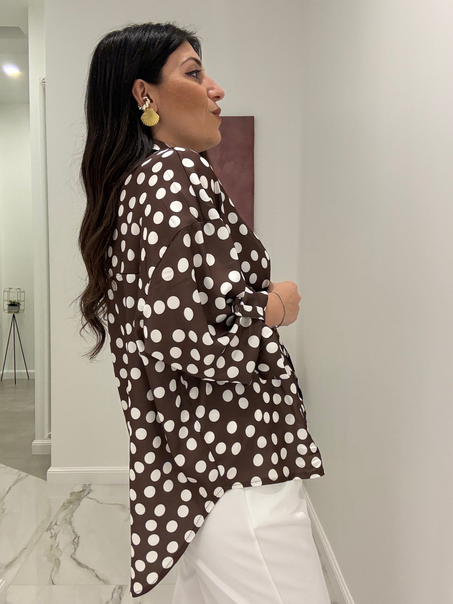 Camicia Satin Pois