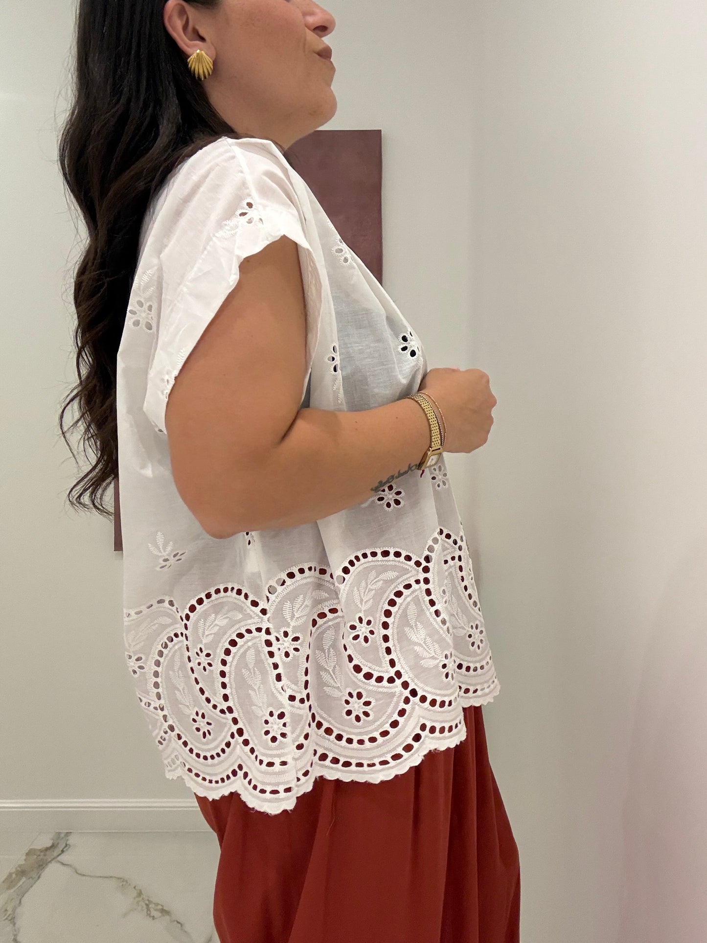 Camicia Pizzo San Gallo