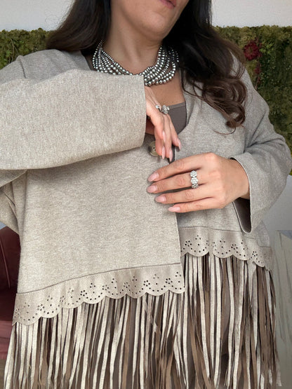 Cardigan Frange