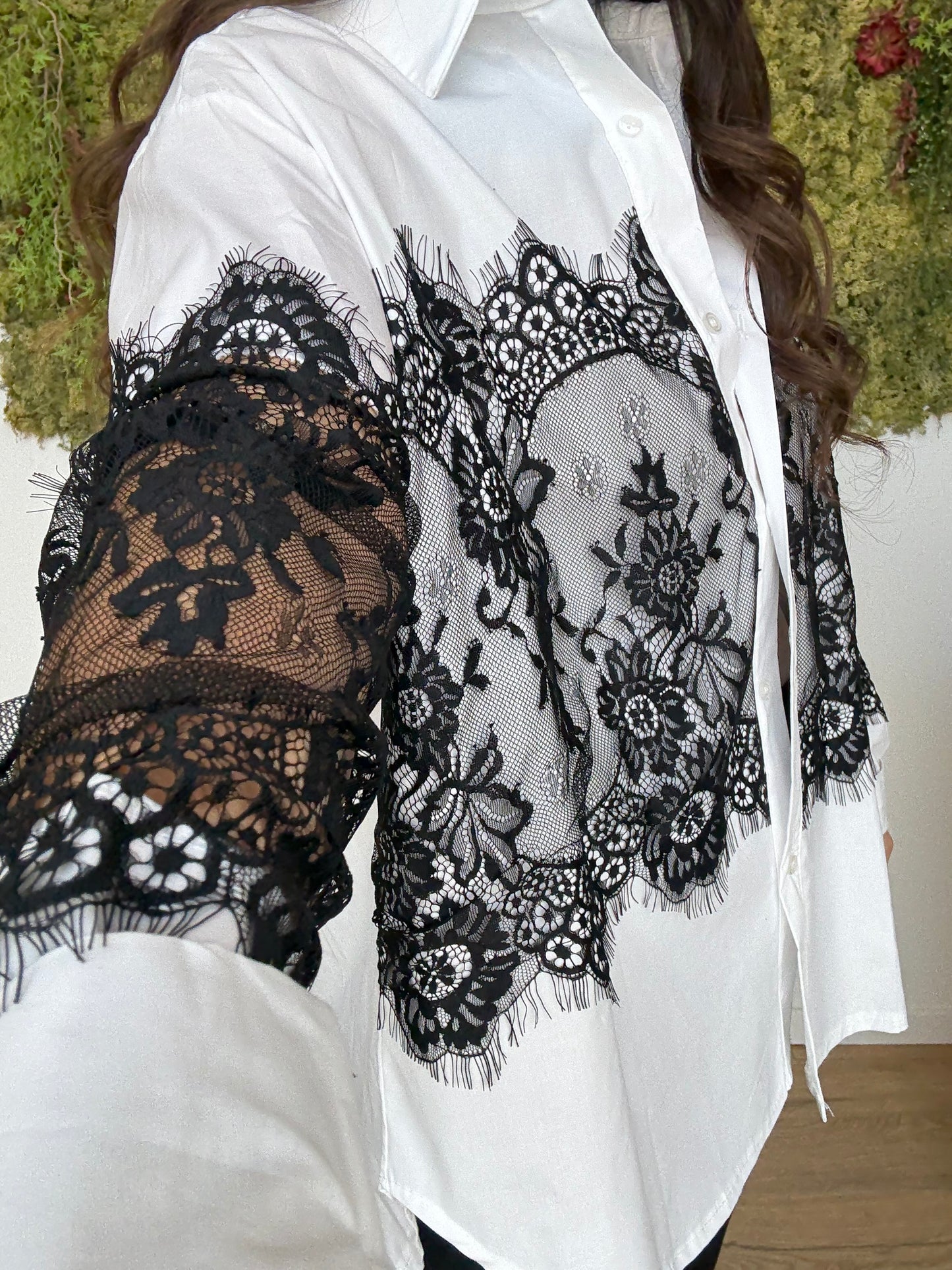 Camicia Cotone & Pizzo