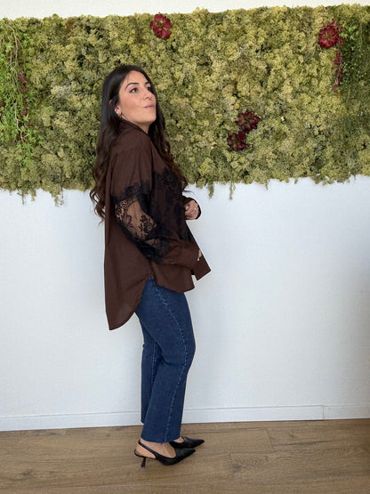 Camicia Cotone & Pizzo