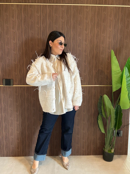Cardigan Piume