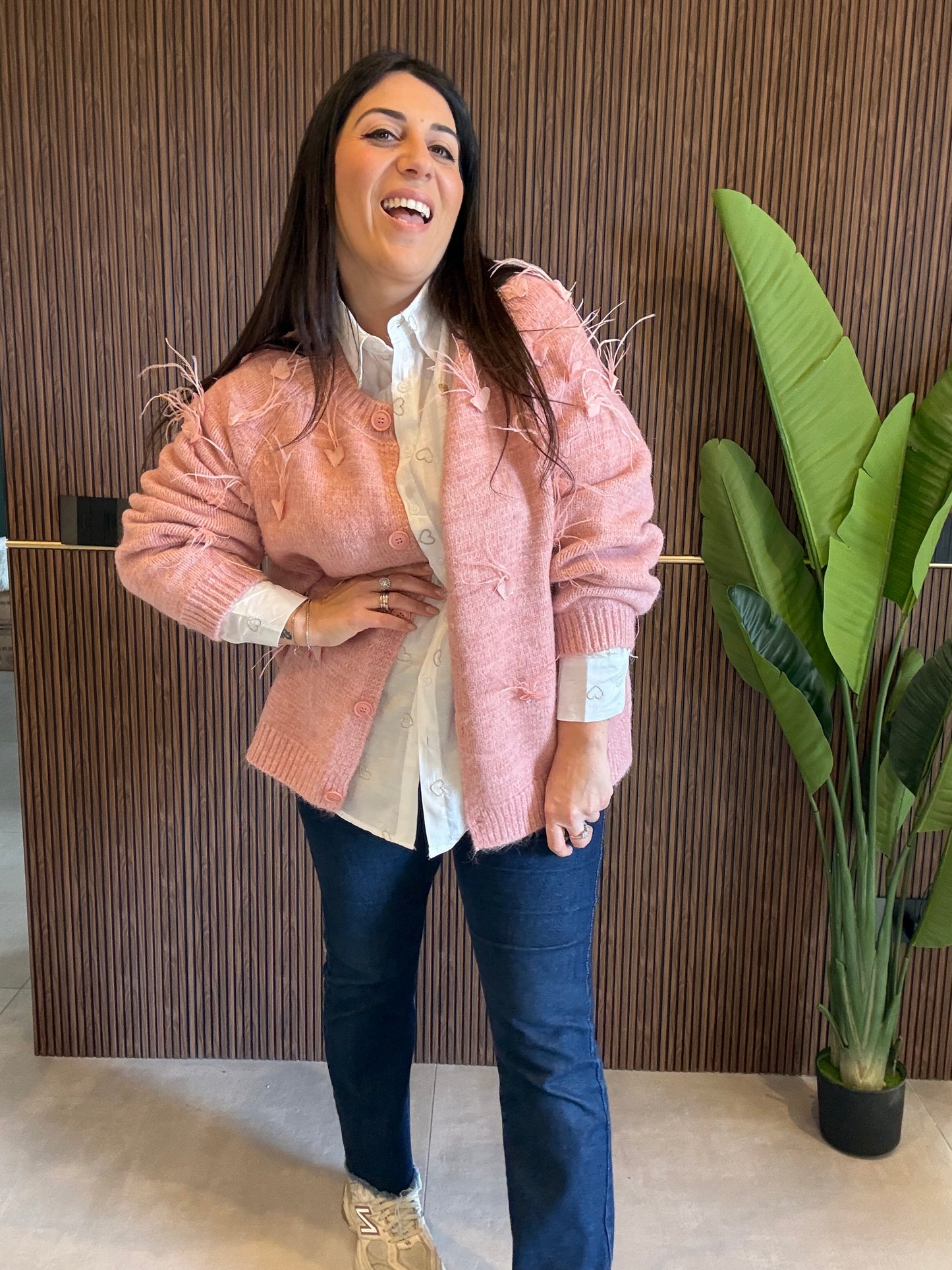 Cardigan Piume