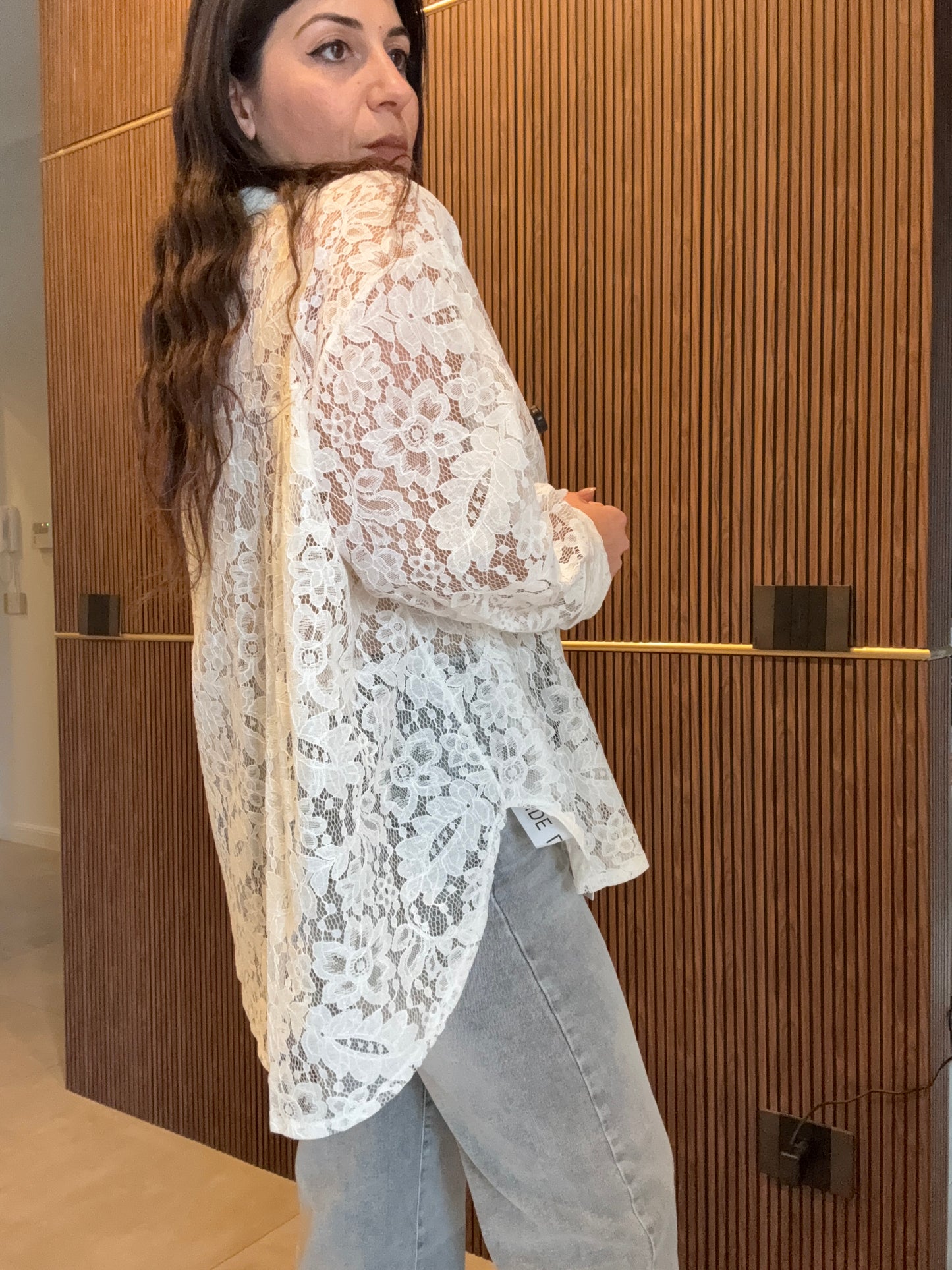 Camicia Pizzo Gioiello