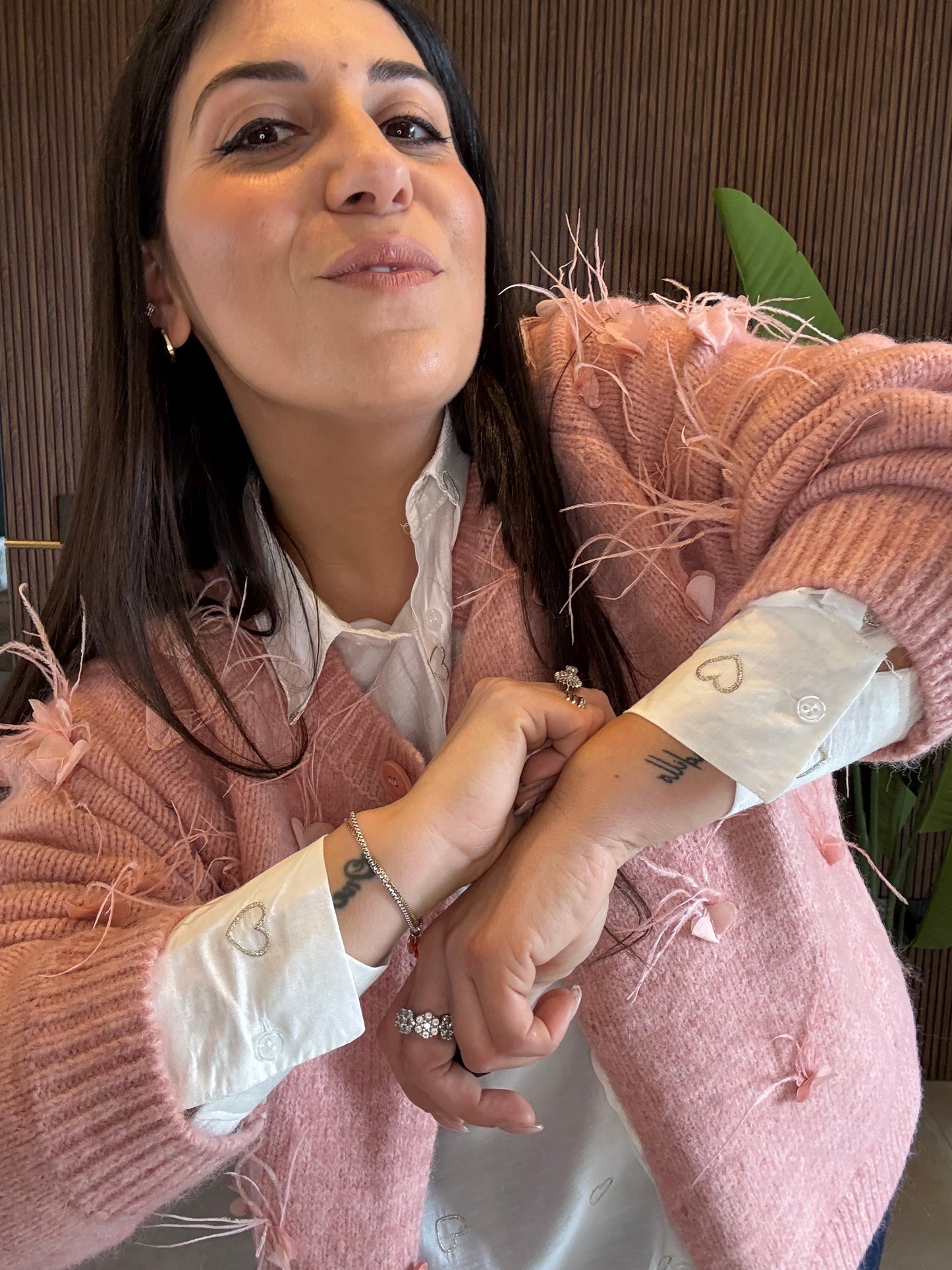 Cardigan Piume