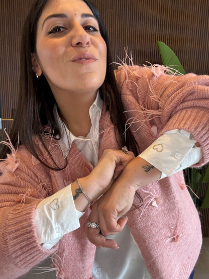 Cardigan Piume