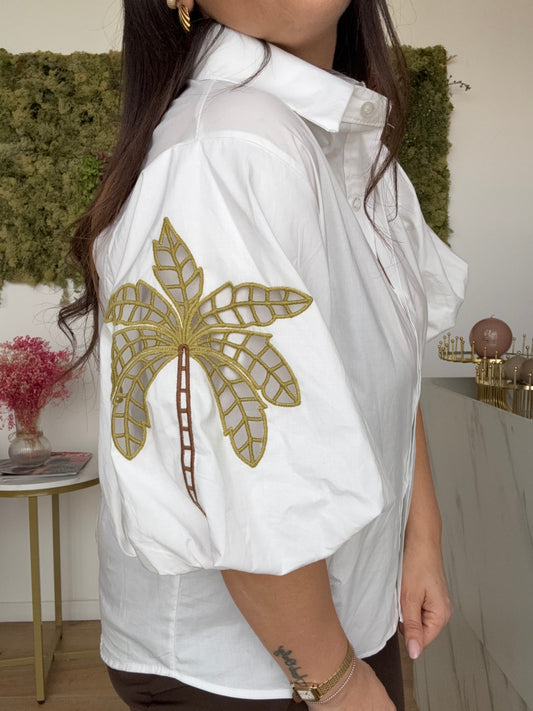 Camicia Manica Ricamo