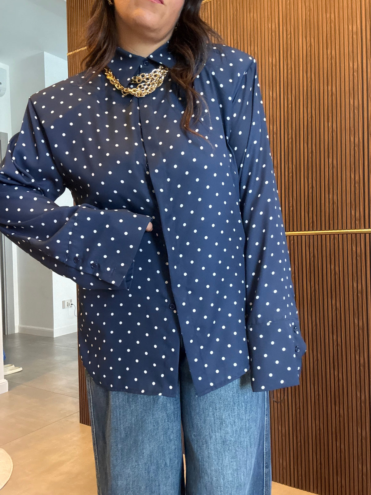 Camicia Spallone pois
