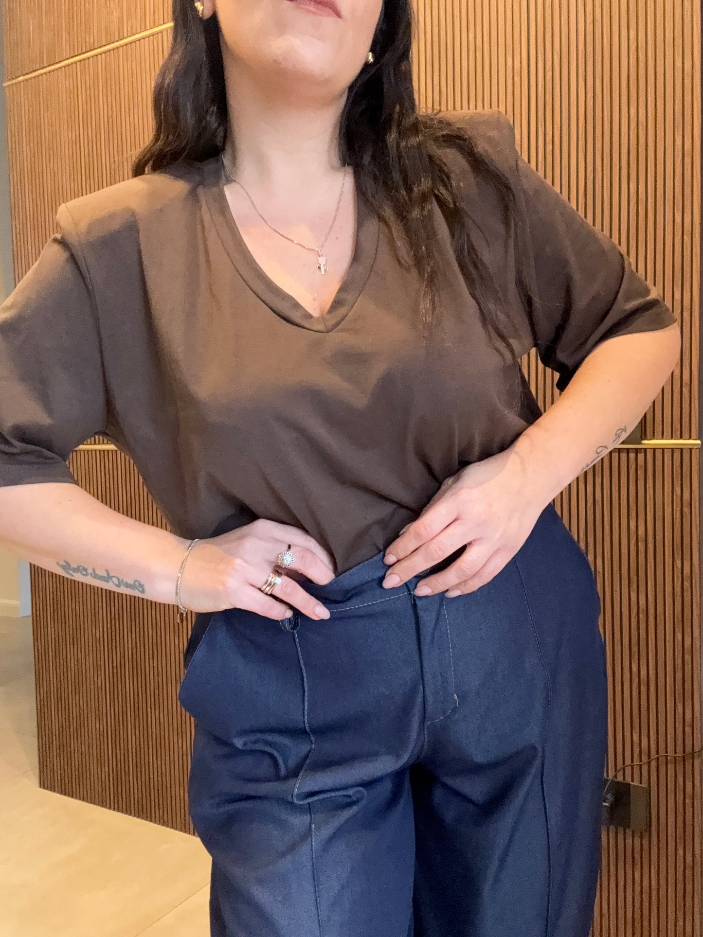 Pantalone Baloon Chambray