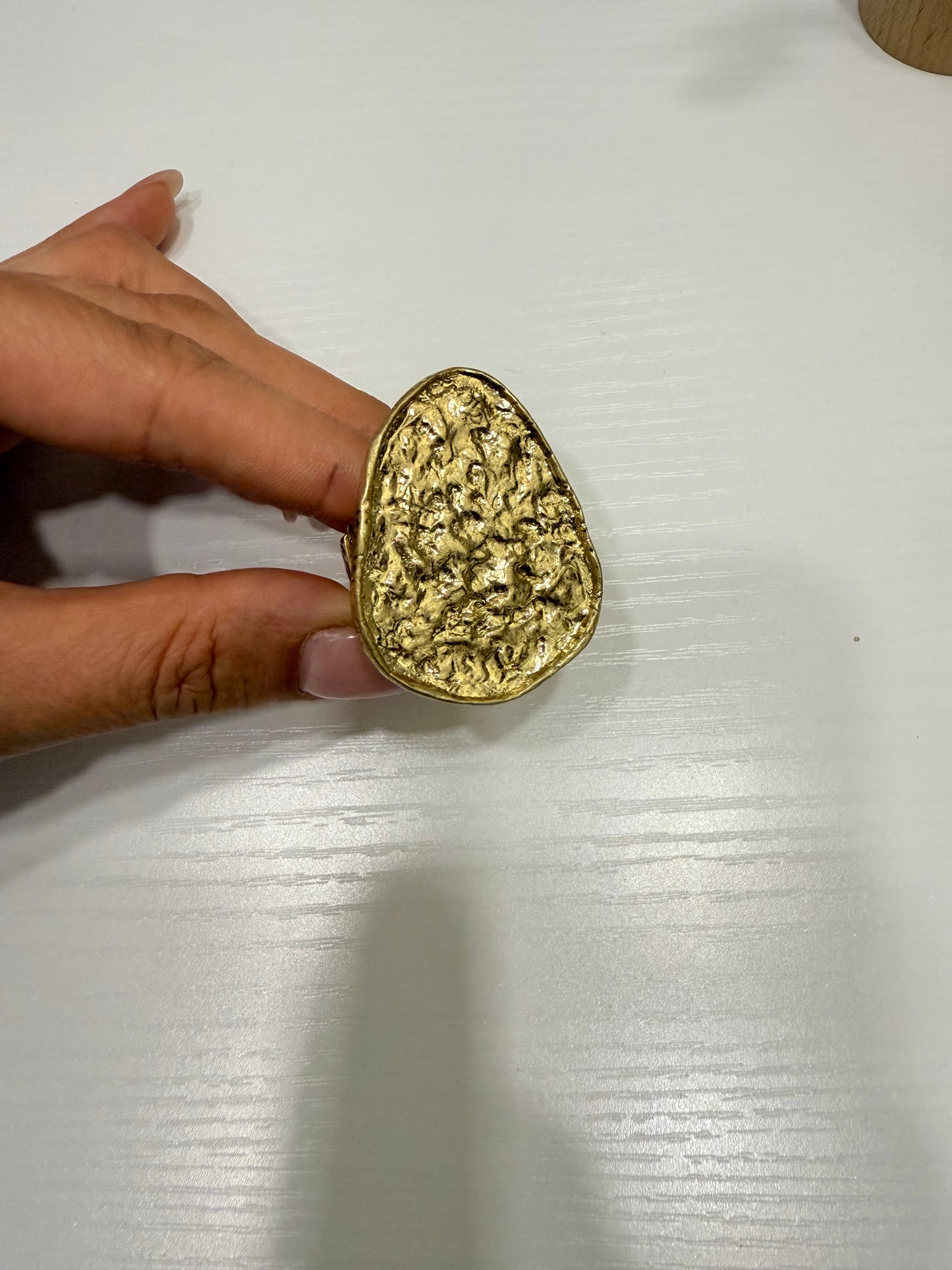 Anello Big martellato