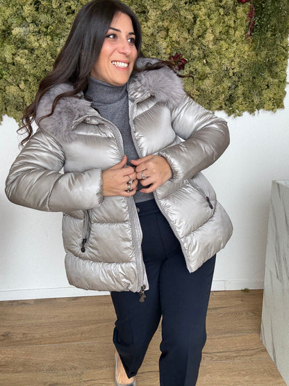 Piumino Corto Pelliccia