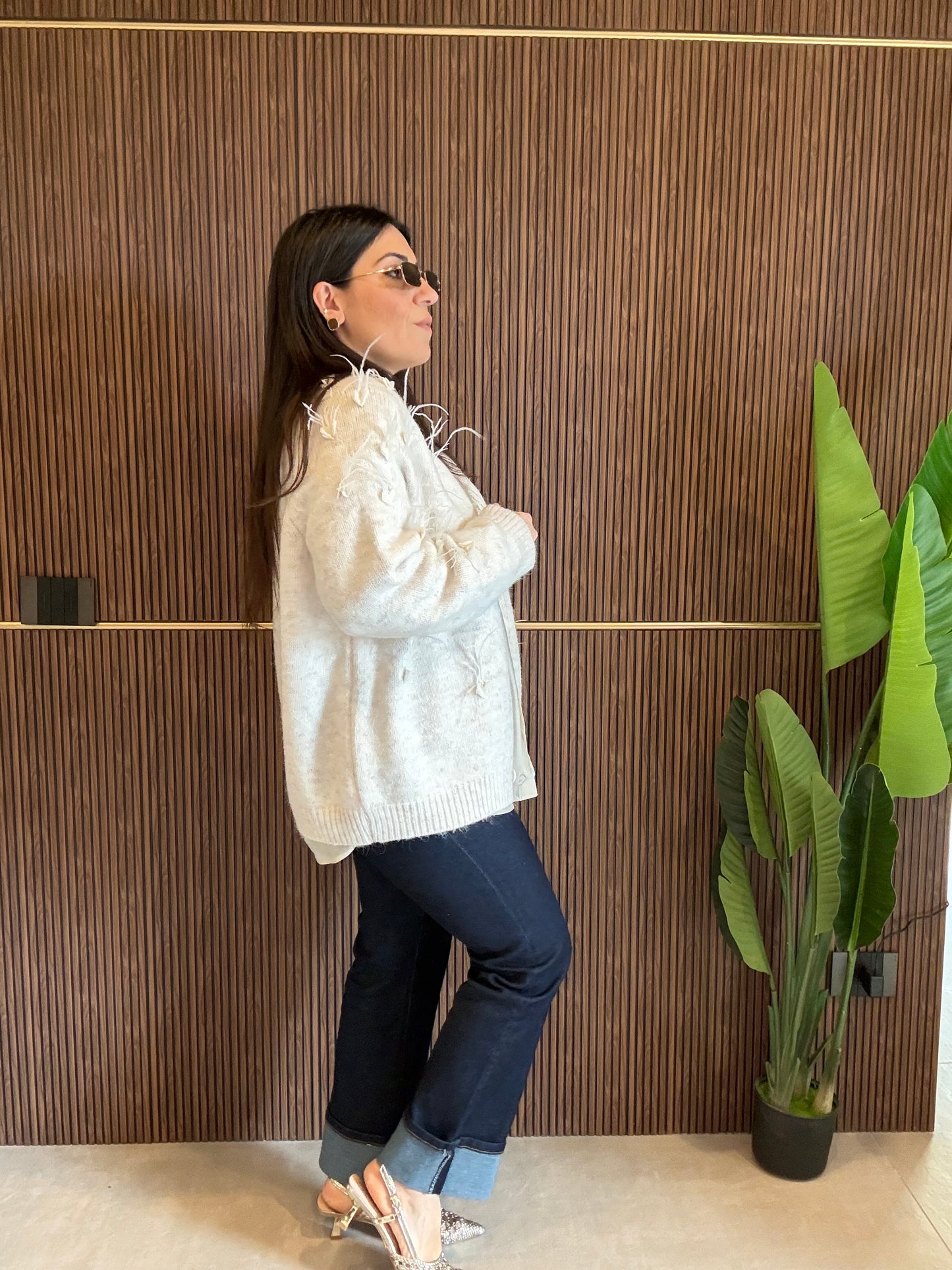 Cardigan Piume