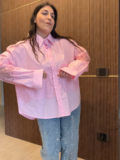 Camicia Cotone & Pizzo